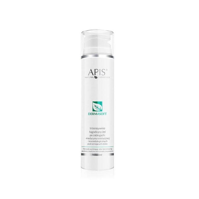 APIS DERMASOFT intensyviai raminantis gelis po kosmetinių procedūrų 200 ml – jautriai odai po mezoterapijos