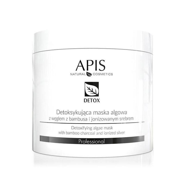 APIS DETOXIFYING detoksikuojanti dumblių kaukė su bambuko anglimi ir jonizuotu sidabru 250g – profesionali kosmetika riebiai 