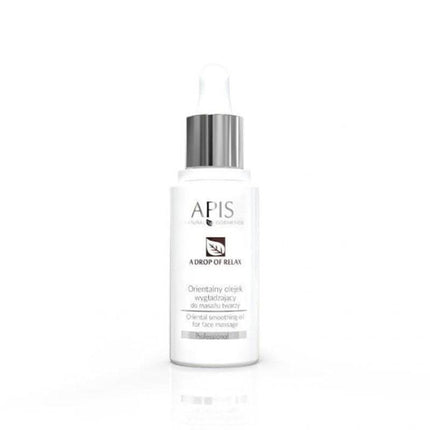 APIS DROP OF RELAX atpalaiduojantis rytietiškas veido masažo aliejus 30ml su makadamijos, argano ir sezamo aliejais