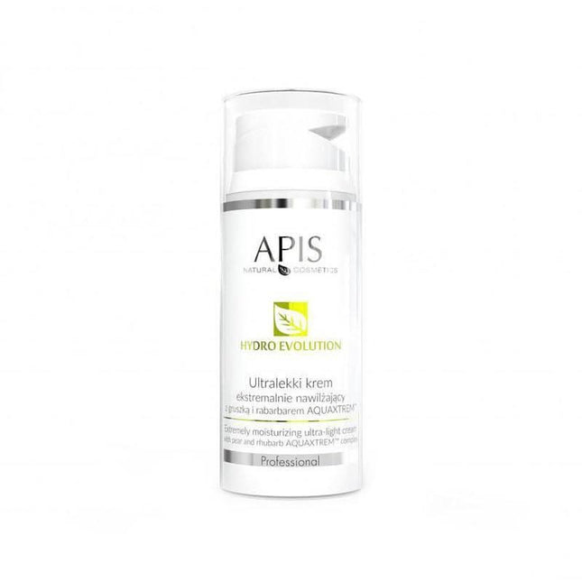 APIS HYDRO EVOLUTION lengvas drėkinantis kremas su kriaušėmis ir rabarbarais AQUAXTREM™ dehidratuotai veido odai 100ml