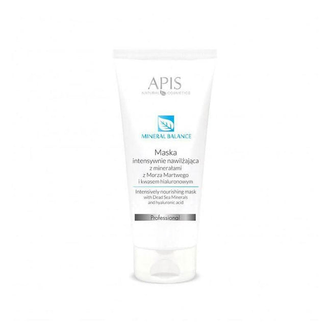 APIS MINERAL BALANCE intensyviai drėkinanti kaukė su Negyvosios jūros mineralais ir hialurono rūgštimi 200 ml sausai odai