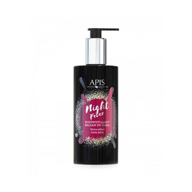 APIS NIGHT FEVER blizgesio suteikiantis kūno losjonas 300 ml – profesionalus losjonas su aukso blizgučiais
