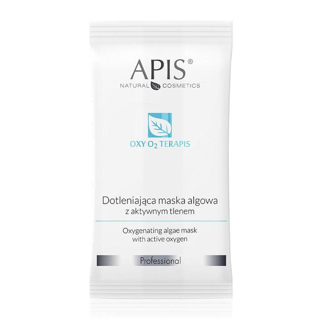 APIS OXY TERAPIS alginatinė dumblių kaukė su aktyviuoju deguonimi 20g – intensyvi deguonies terapija pavargusiai odai