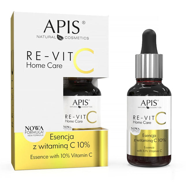 APIS RE-VIT C esencija su vitaminu C 10% 30 ml – koncentruotas serumas švytinčiai veido odai