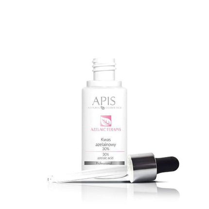 APIS TERAPIS azelaino rūgštis 30% 30ml – profesionalus cheminis peelingas probleminei odai, antibakterinis, prieš pigmentacij