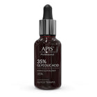 APIS TERAPIS glikolio rūgštis 35% 30ml – profesionalus AHA eksfoliantas kosmetikai, šalina raginį sluoksnį, lygina randus