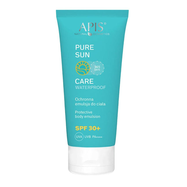 APIS apsauginė kūno emulsija SPF30 200ml – vandeniui atspari saulės apsauga po depiliacijos ir saloninių procedūrų