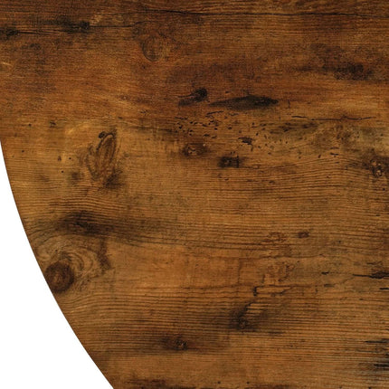 Saloninio interjero sprendimas LINO apvalus stalas ąžuolas juodas 100 cm Mebel Elite baldai