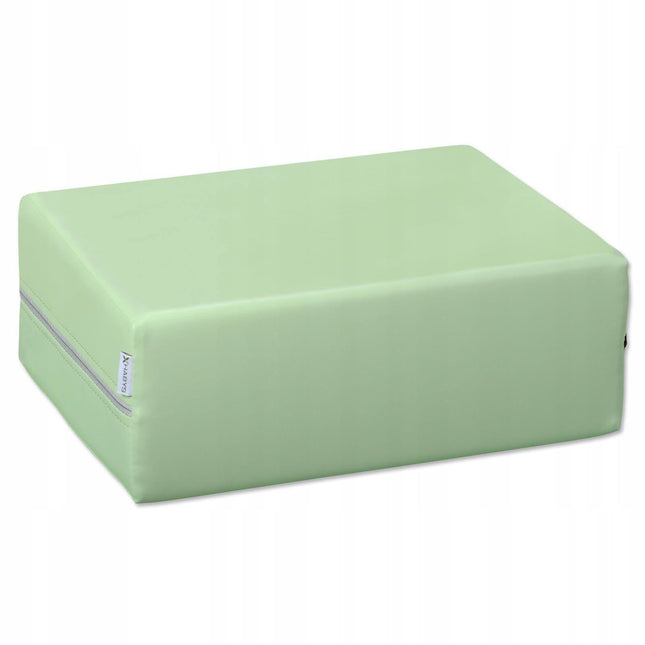 Habys atraminis kubas 40x30x15 cm Vinyl Flex K022 žalias – ergonomiškas masažo stalo priedas klientų patogumui
