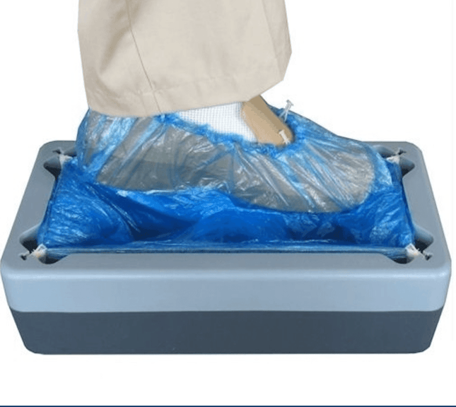 Cisne SHOE COVER automatinis antbačių dozatorius – greitas vienkartinių antbačių uždėjimas salonui