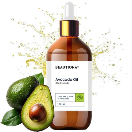 Beautiona 100% avokadų aliejus 100ml – profesionalus masažo aliejus salonams ir SPA procedūroms
