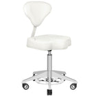AZZURRO meistro kėdė 156F balta – ergonomiška baldai grožio salonui su atlošu ir profiliuota sėdyne