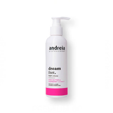 Andreia Professional Dream Feet drėkinamasis pėdų kremas 200ml – intensyviai maitina ir minkština odą pedikiūro procedūroms