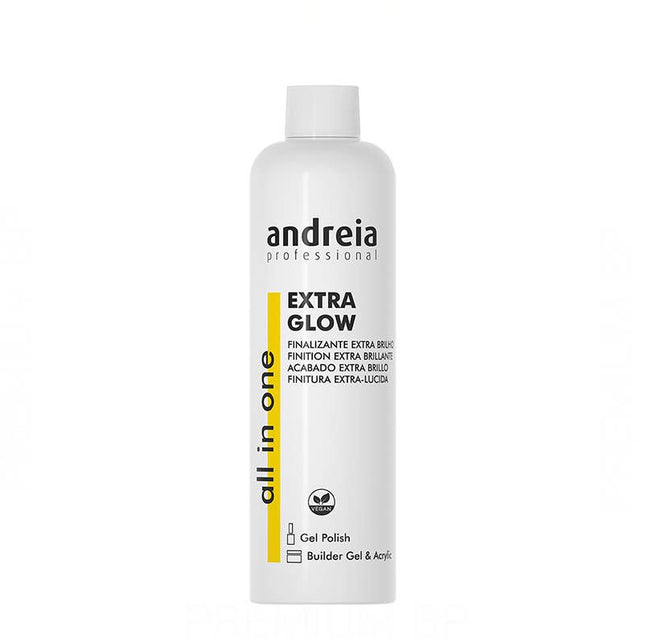 Andreia Professional All In One Extra Glow lipnumo nuėmėjas 250ml – blizgesį suteikiantis manikiūro priemonė salonams