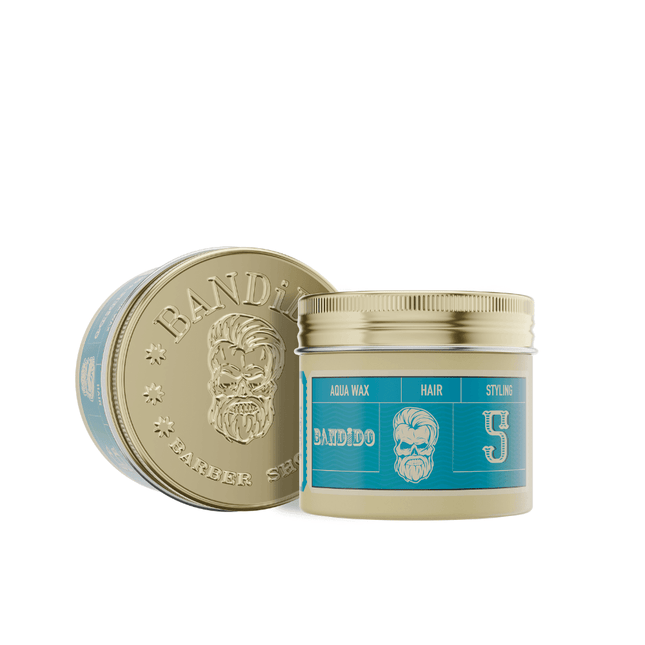 Bandido Aqua 5 Wax Medium Blue 125ml plaukų formavimo vaškas vidutinės fiksacijos profesionaliam salonui