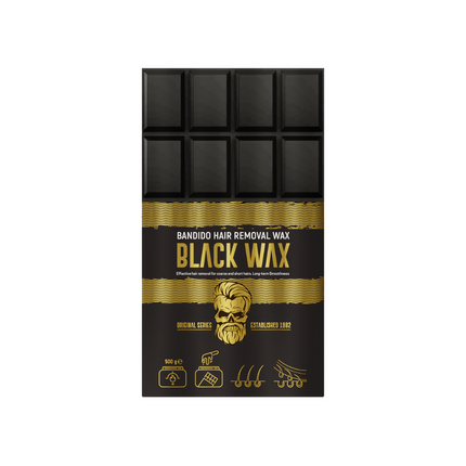 Bandido Hair Removal Wax BLACK depiliacinis vaškas 500g – profesionalus plaukų šalinimas salonams, BeautyKit