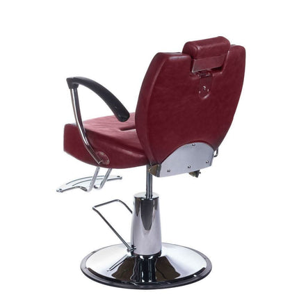 BS HEKTOR BH-3208 kirpyklos barberio kėdė su atlošiamu nugaros atrama ir kojų atrama vyšninė