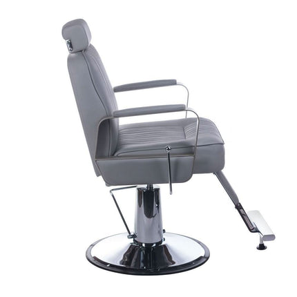 Profesionali barberio kėdė BS HOMER su reguliuojamu atlošu – ideali barbershop salonui