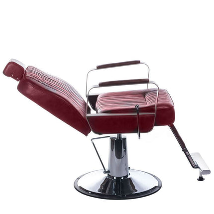 Hidraulinis mechanizmas barberio kėdėje HOMER BH-31237 – sklandus aukščio reguliavimas profesionaliam barber salonui