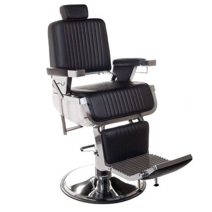BS Barberio kėdė LUMBER BH-31823 juoda – profesionali kirpyklos kėdė su patogiu sėdėjimu ir atlošu