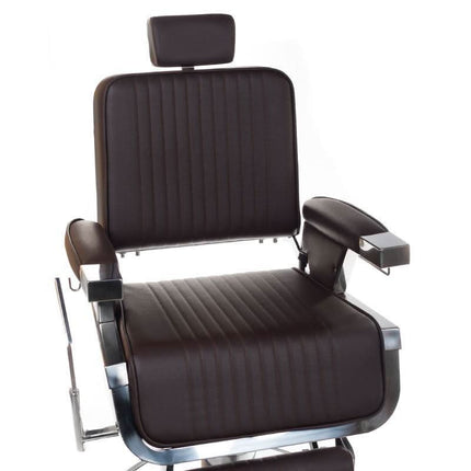 BS LUMBER BH-31823 rudos spalvos barberio kėdė modernioje vyrų kirpykloje
