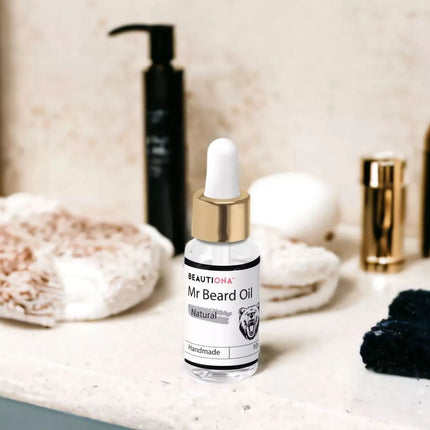 BeautyKit barzdos aliejus MR BEARD OIL 10 ml – lengvas įsisavinimas ir žvilgesys profesionalioje vyrų priežiūroje