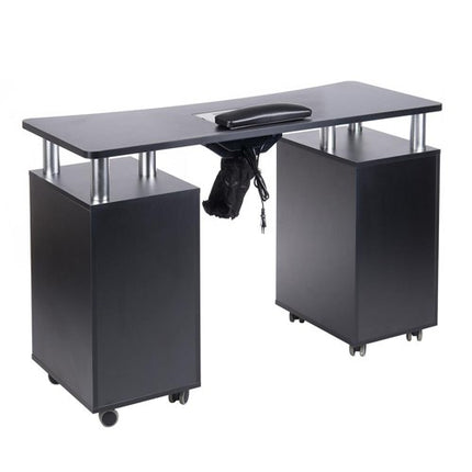 Manikiūro stalas BD-3425+O su anga ištraukėjui, juodas
