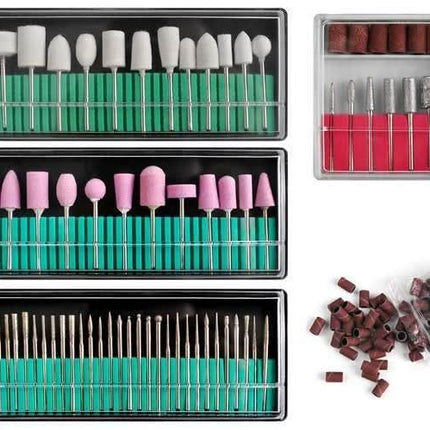 Beautylushh manikiūro antgalių rinkinys profesionaliam nagų formavimui ir šlifavimui salone