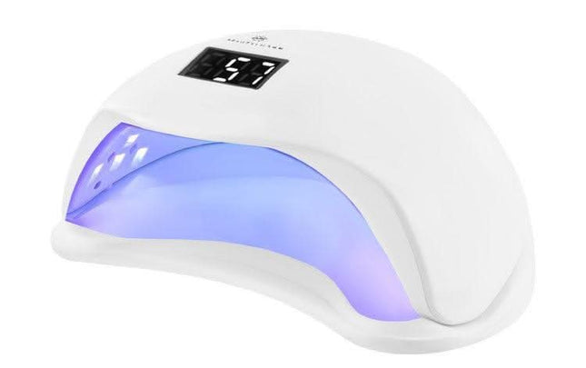 Beautylushh manikiūro UV/LED lempa 24 diodų 48W balta hibridinio gelio kietinimui