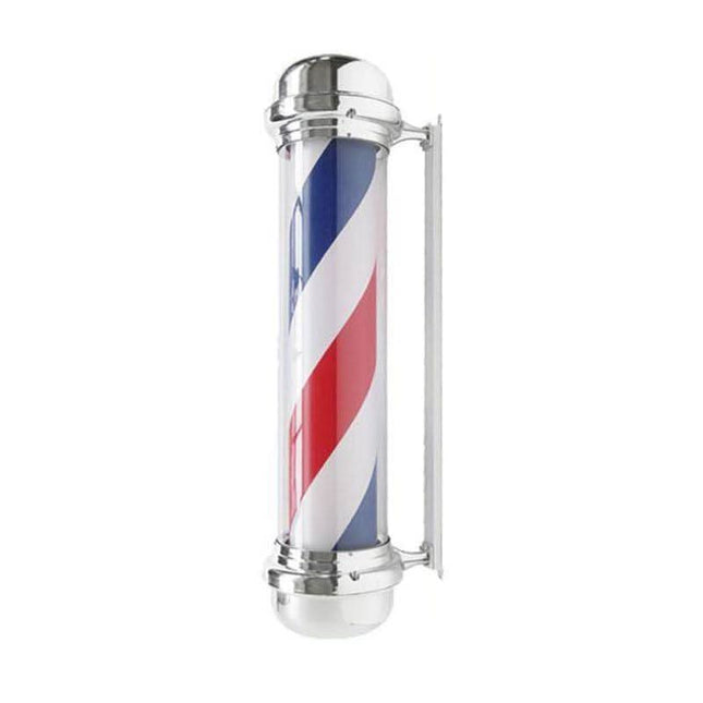 BeautyKit besisukantis barber šviestuvas BB-02 BARBER BIG sidabrinis – klasikinis salono identifikacijos elementas