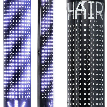 Besisukantis šviestuvas-lempa Barber Pole LED, 120cm - Beauty Kit