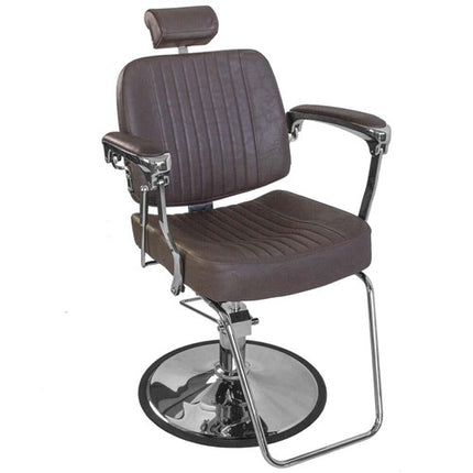 Barberio kėdė hidraulinė BJORN BH-3318, matinė ruda