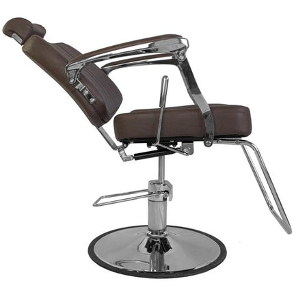 Barberio kėdė hidraulinė BJORN BH-3318, matinė ruda