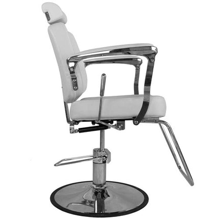 Barberio kėdė hidraulinė BJORN BH-3318, šviesiai pilka