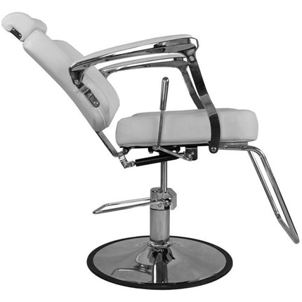 Barberio kėdė hidraulinė BJORN BH-3318, šviesiai pilka