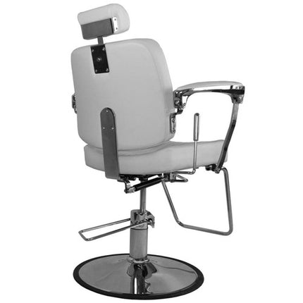 Barberio kėdė hidraulinė BJORN BH-3318, šviesiai pilka