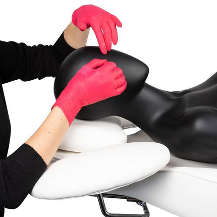 Baltas Ivette kosmetinis gultas blakstienų priauginimui – ergonomiškas ir patogus klientui