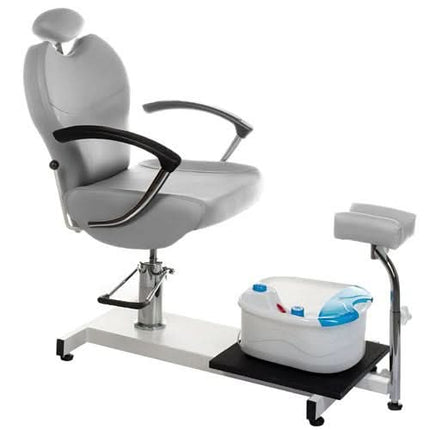 Pedikiūro kėdė su pėdų masažuokliu BR-2301, šviesiai pilka