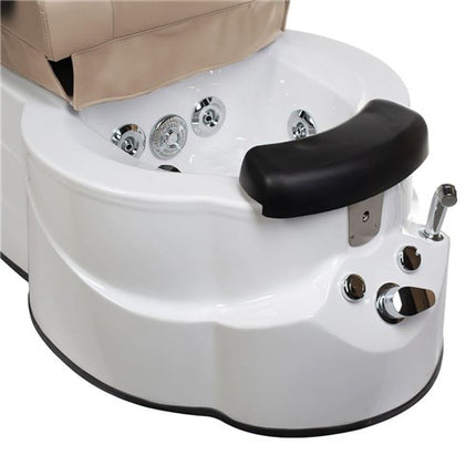 Pedikiūro kėdė su masažu BR-3820D, latte