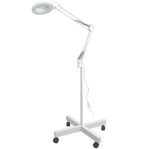 LED lempa su lupa SONOBELLA BSL-06 8.4 W ant stovo, balta