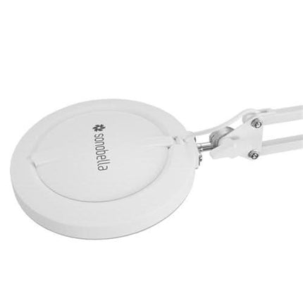 LED lampa ar lupu SONOBELLA BSL-06 8,4 W uz statīva, balta