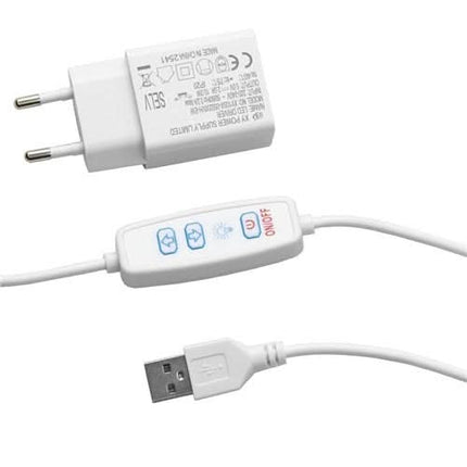 LED lampa ar lupu SONOBELLA BSL-06 8,4 W uz statīva, balta