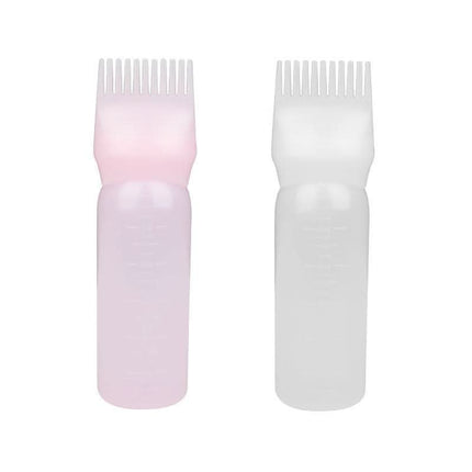 BeautyKit buteliukas su šukomis plaukų dažams tepti – kirpyklos įrankis tolygiam ir švariam dažymo procesui