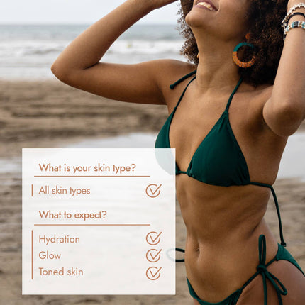 Lengvos tekstūros kūno aliejus blizgiai odai Skincyclopedia – greitai įsigerianti profesionali formulė