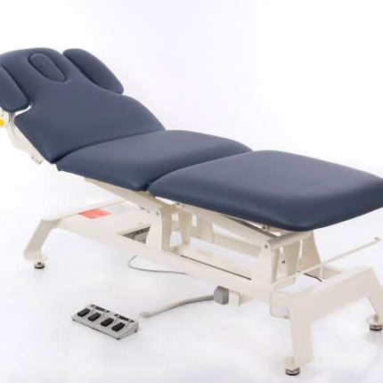 RESTPRO Camino Treatment masažo stalas mėlynas – profesionalus gydymo stalas kosmetologijos salonui
