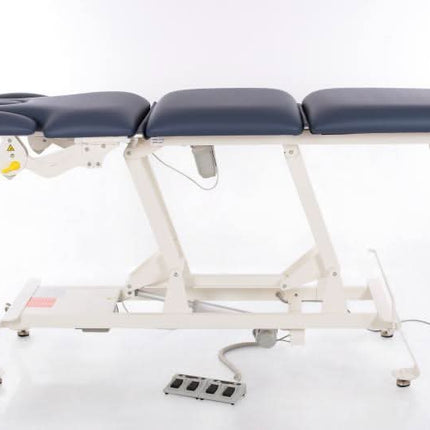 RESTPRO Camino mėlynas masažo stalas – ergonomiška konstrukcija spa ir grožio procedūroms atlikti