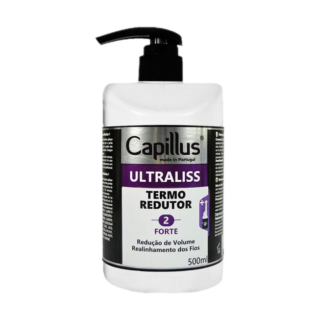CAPILLUS ULTRALISS FORTE atkuriantis serumas plaukams 2 žingsnis 500ml – profesionalus keratino tiesinimo serumas salonams