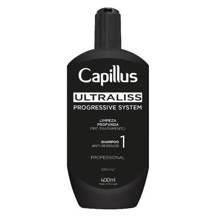 CAPILLUS ULTRALISS NANOPLASTIC valomasis šampūnas 400ml – BeautyKit profesionalus plaukų tiesinimo 1 žingsnis