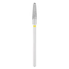 EXO PRO karbidinis frezos antgalis Cone Round 4,0 mm geltonas – tikslus manikiūro ir pedikiūro įrankis profesionalams