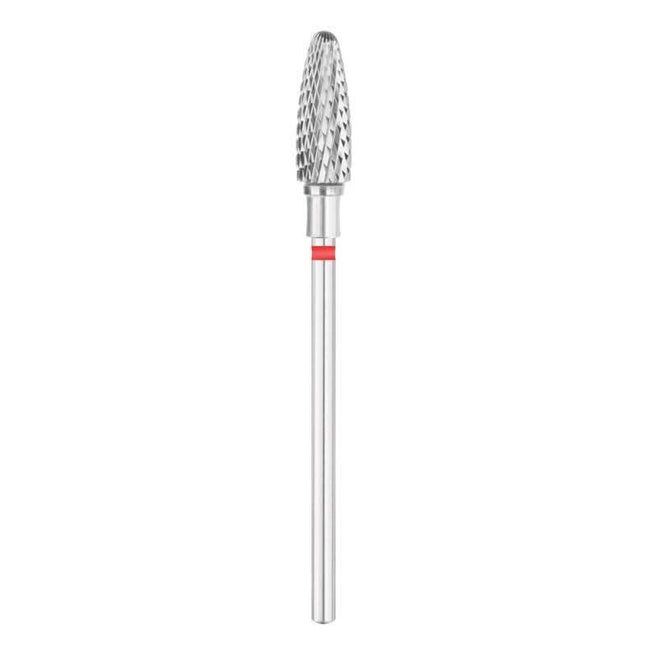 EXO CARBON EXO PRO ovalus frezos antgalis 5,0 mm RD – volframo karbido manikiūro įrankis gelio ir akrilo nagams